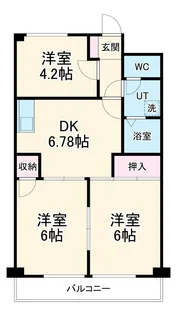 第一板倉マンション【4階】の間取り