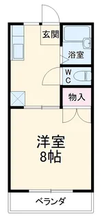 エタニティーPartⅡ【106号室】の間取り