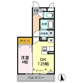 ロックパイン A【3階】の間取り
