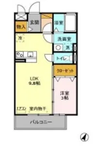 PRINCESS Ⅰ【2階】の間取り