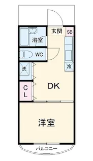 里見マンション【502号室】の間取り