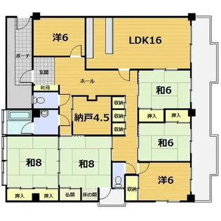 グランドメゾン大宮【5階】の間取り