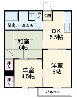 クローカスⅠ【202号室】の間取り
