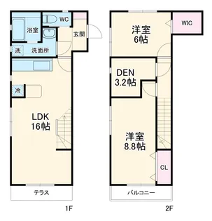 Numenia Ao【A号室】の間取り