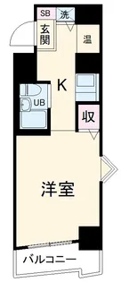 エヴェナール二子新地【6階】の間取り
