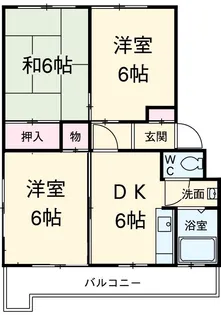 光マンション【203号室】の間取り