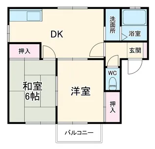 ハイツK&S【202号室】の間取り