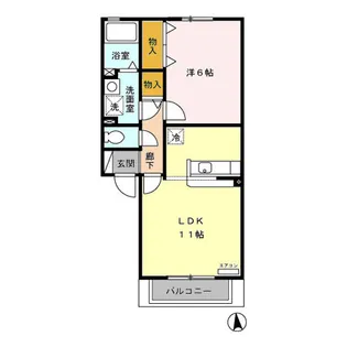 ウィルモア真岡 B【2階】の間取り
