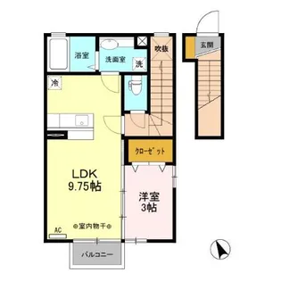 エトワールK【2階】の間取り