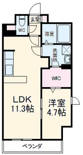 パークレジデンス汐路町【6階】の間取り