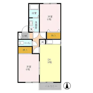 フラワーレジデンスフォレスト【2階】の間取り