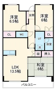 P・WAVE417 【3C号室】の間取り