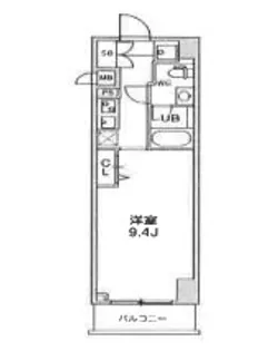 ALTERNA横濱阪東橋【6階】の間取り
