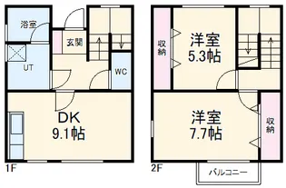 グレイストウフジ滝の水【A-5号室】の間取り