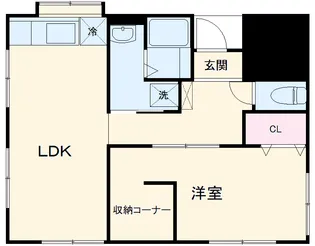エクセレント菅田【1階】の間取り