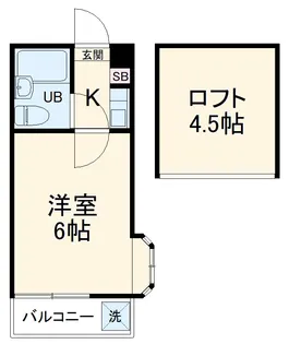 ジュネパレス松戸第31【2階】の間取り