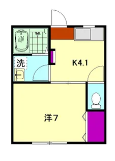 コンフォート辰巳【103号室】の間取り