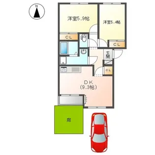 ル エリアント カーサ【101号室】の間取り