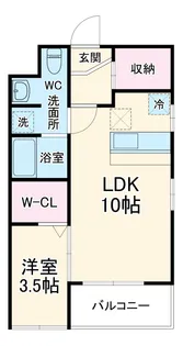コーポ山本【202号室】の間取り