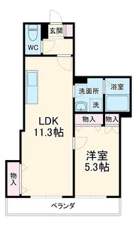 パームコテージⅩⅤ番館【1階】の間取り