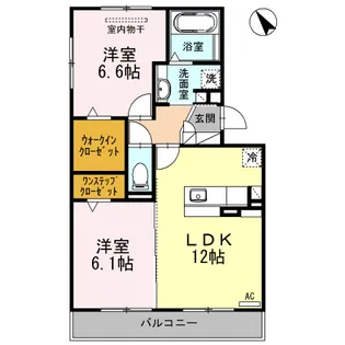 ドルチェビータ【205号室】の間取り