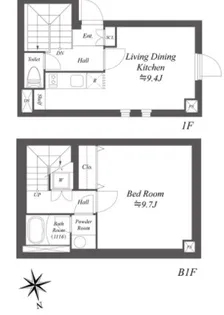 LEGALAND早稲田鶴巻町【101号室】の間取り