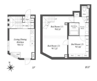LEGALAND早稲田鶴巻町【103号室】の間取り