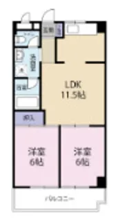 レジデンスヒロ【1階】の間取り