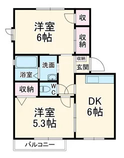 アンタレス北野A【1階】の間取り