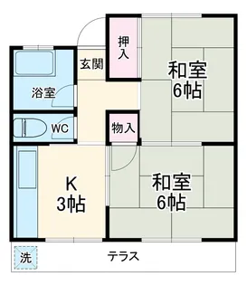第一井上荘【201号室】の間取り
