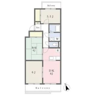 メゾンやしま【305号室】の間取り