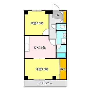 リーブルコーポⅡ【302号室】の間取り