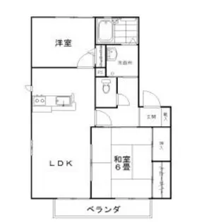 グリーンヒル二光【A102号室】の間取り