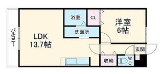 アンプルール リーブル KOIKEⅡA【2階】の間取り