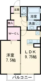 クレセント・ルナピエナ クレセント【1階】の間取り