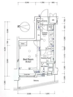 CYNTHIA FOUR-D SANGENJAYA【302号室】の間取り