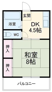メゾン魚町【203号室】の間取り