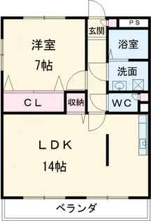プロミネント石薬師【2階】の間取り