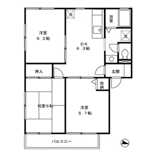 メゾンベール【2階】の間取り