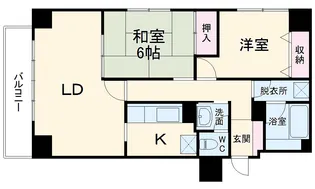 都町レジデンス【4階】の間取り