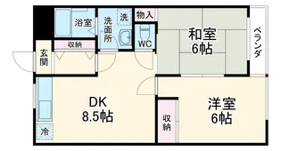 オザサライブコープ【1階】の間取り
