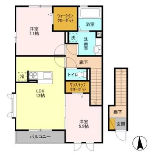 ピアヒルズ桜ヶ丘 C【2階】の間取り