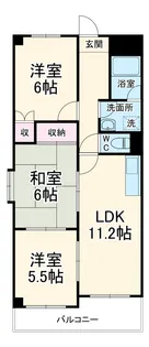 ベルグリーン【3階】の間取り