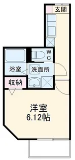 Raffine芝中田【201号室】の間取り