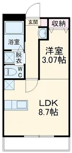 Raffine芝中田【3階】の間取り