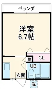 エミネント西生田【1階】の間取り