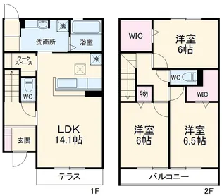 プランドール【103号室】の間取り