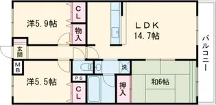 ライオンズマンション綾瀬第5【4階】の間取り