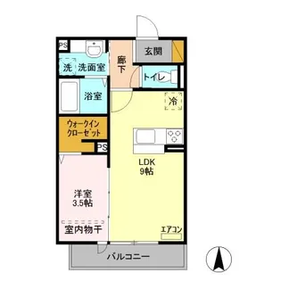 パインコート八幡【2階】の間取り