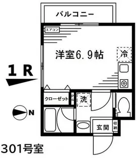 サントワマミー王子神谷【3階】の間取り